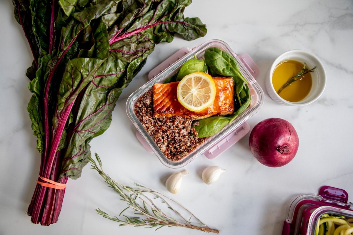 Fitness and nutrition background